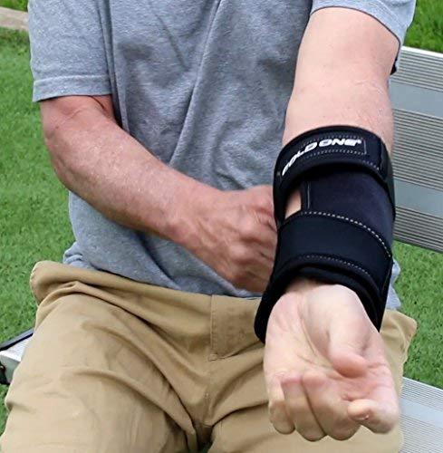 Elbow Ice Pack Soft Brace + Compression for Tennis Elbow Fast Pain Relief, 360 deg. Ice Wrap, 0 deg. C 15-20 Minutes, Icing Recommended by Ortho MDS as Safe and Effective. Universal Size, USA