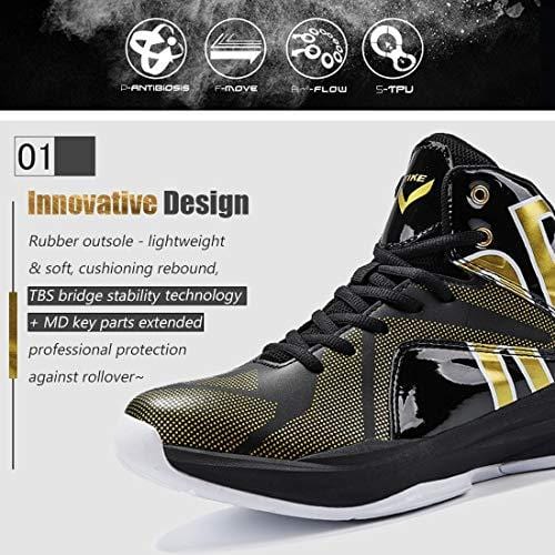 Mens Basketball Shoes Equality Signature Comfortable Sneakers for Boys Breathable Girls Basketball Shoes Non-slip High Top Shoes for Boys Cushion Boys Basketball Shoes Tennis Shoes Size 10 Black
