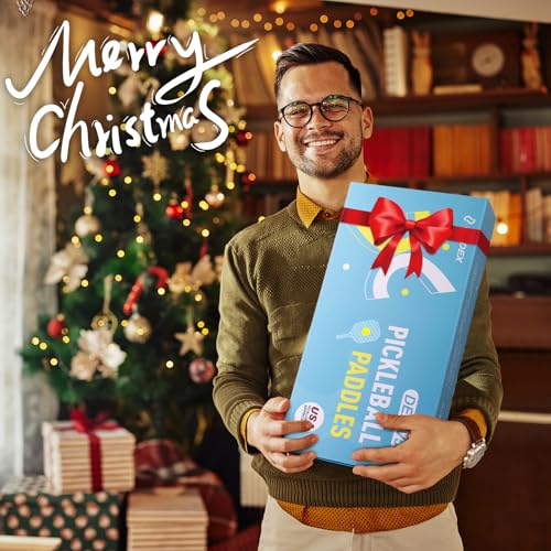 OMDEX V5 Pickleball Paddle, Carbon Fiber Pickleball Paddle Set USAPA Approved, Lightweight Pickleball Racket, Pickle Ball Paddle Gifts for Women Men