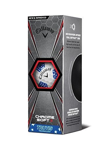 Callaway Golf One Dozen Chrome Soft X 18 Stars & Stripes Truvis Golf Ball [product _type] Callaway - Ultra Pickleball - The Pickleball Paddle MegaStore