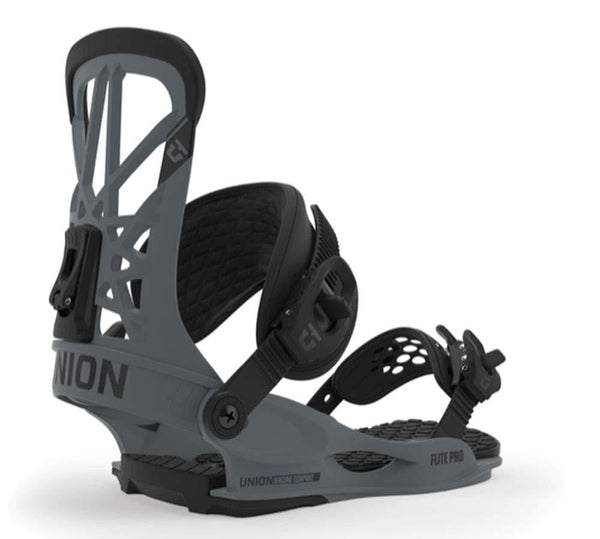 Union Flite Pro Snowboard Bindings Mens Sz M (8-10) Dark Grey