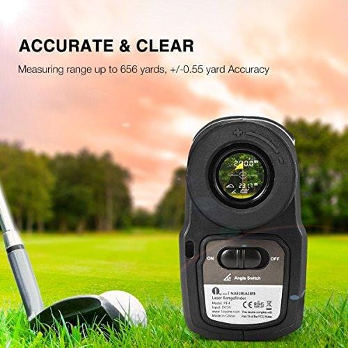 Naturalife Golf Laser Rangefinder, Hunting Laser rangefinder, Multifunctional Vertical Range Finder for Outdoor Activities, 656 Yard Range