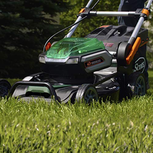 Scotts Outdoor Power Tools 60040S 19-Inch 40-Volt Cordless Lawn Mower, LED Lights, 5Ah Battery and Fast Charger Included