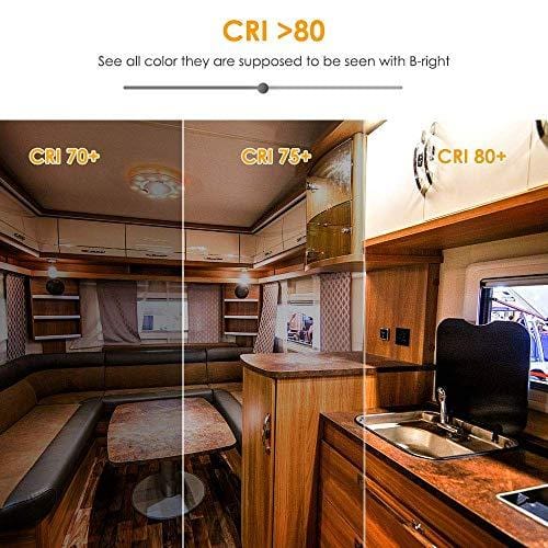 ALOVECO LED RV Lights, 12V Led Lights Dimmable Ultra-Thin RV Lights Interior Waterproof 12 Volt LED Ceiling Lights 3000K Warm White Motorhome Sailboat Yacht(8 Pack)