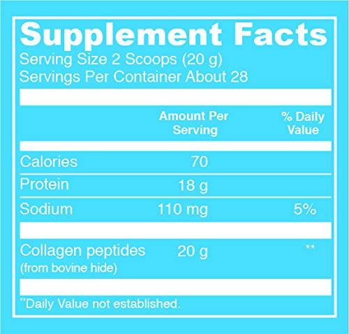 Vital Proteins Unflavored Collagen Peptides, 20 oz with Bovine Hide Collagen Peptides
