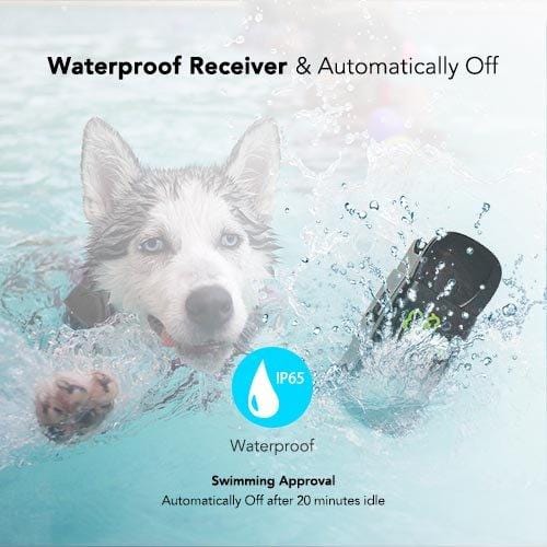 Dog Training Collar - Rechargeable Dog Shock Collar w/3 Training Modes, Beep, Vibration and Shock, 100% Waterproof Training Collar, Up to 1000Ft Remote Range, 0~99 Shock Levels Dog Training Set