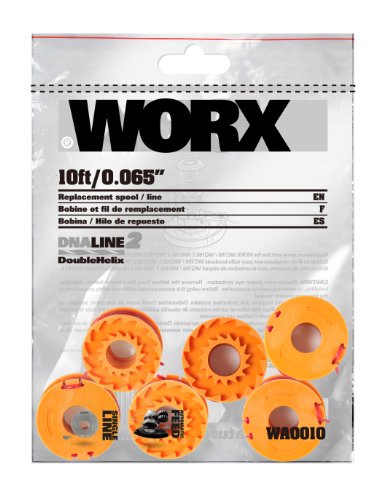 WORX WA0010 6-Pack Replacement Trimmer Line for Select Electric String Trimmers