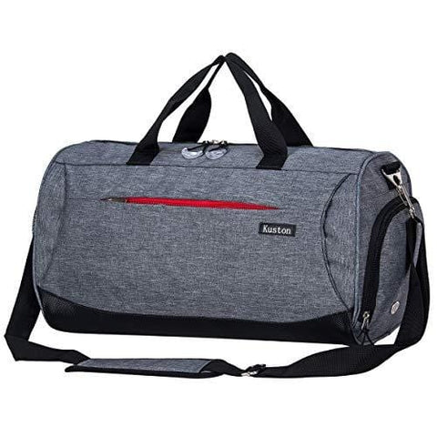 Kuston Sports Gym Bag with Shoes Compartment Travel Duffel Bag for Men and Women