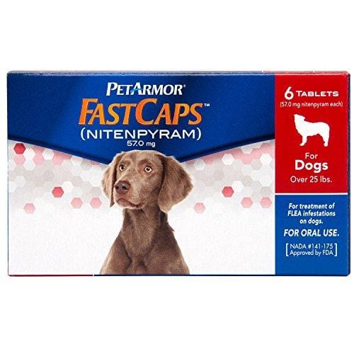 PetArmor FastCaps (nitenpyram) Oral Flea Control Medication, 25 lbs and Over, 6 count