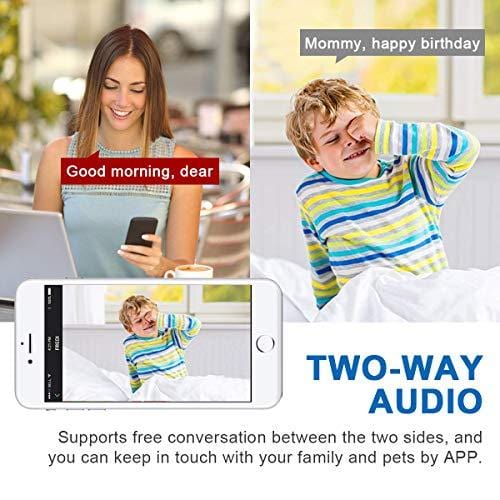 VIDEN WiFi IP Camera 1080P, Security Camera Pet/Dog/Elder/Baby Camera Monitor, with Night Vision/Motion Detection/Two-Way Audio, Works with Android/iOS[New 2019]