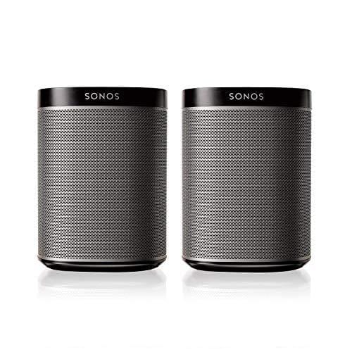 Sonos 5.1 Surround Set - Home Theater System with All-New Beam (1 Item) Bundle with Sub (1 Item), Pair of Play:1 (2 Items) - Black