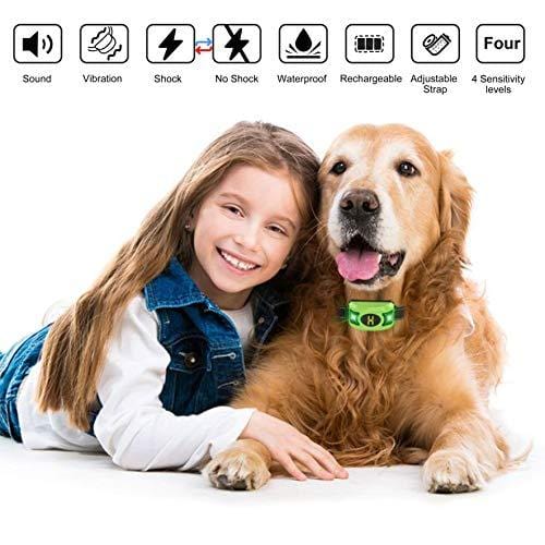 Valoin US Anti Barking Collar,2019 Newest Rechargeable Waterproof Dog Bark Collar for All Dogs with Beep Vibration No Shock Modes