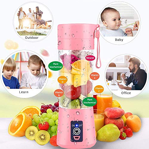 Portable Blender,JAOXISOU Personal Blender for Shakes and Smoothies Mini Juicer Cup USB Rechargeable