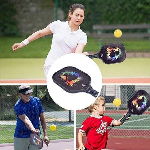 Neoprene Premium Pickleball Paddle Racket Cover Case,Paris Illustration of Hearts Eiffel Tower Red Wine Coffee Perfume Romance Themed Art(size:8.23" x 11.4")Red Brown,High resolution pictures bring a