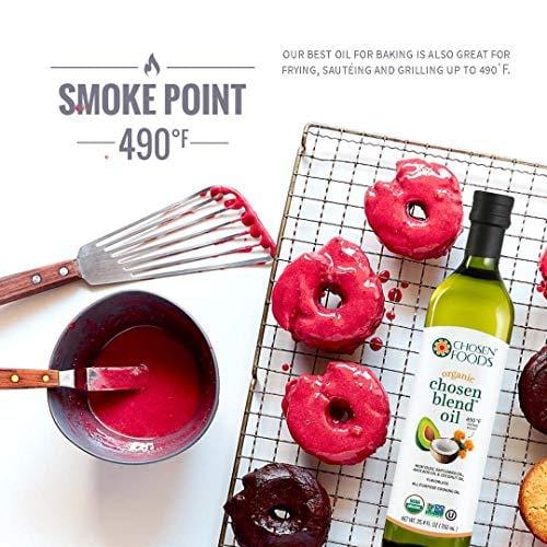 Chosen Foods Organic Chosen Blend Oil 25.4 oz., Non-GMO, High-Heat Frying, Baking, Cooking, 490° F Smoke Point