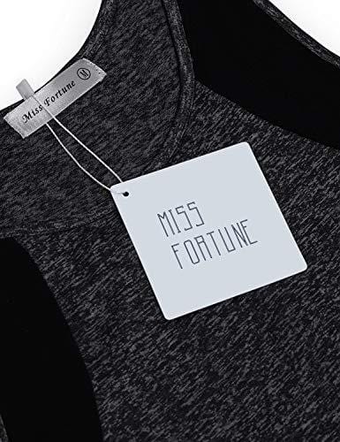 Miss Fortune Sleeveless Yoga Tops for Women, Crew Neck Casual Loose Comfy Burnout Light Breathable Racerback Workout Yoga Tank Tops Shirt Zumba Tennis Tanks Dark Gray M