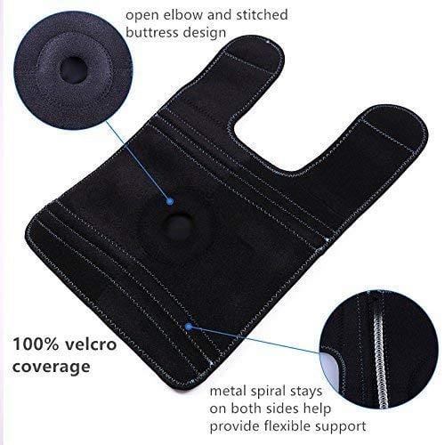 Gel Pack with Elbow Support Wrap for Cold Hot Therapy by LotFancy - Hot Cold Ice Pack for Injuries, Sprained Elbows, Tendonitis, Arthritis, and Other Sports Injuries