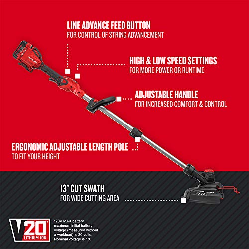 CRAFTSMAN V20 String Trimmer / Edger (CMCST910M1)