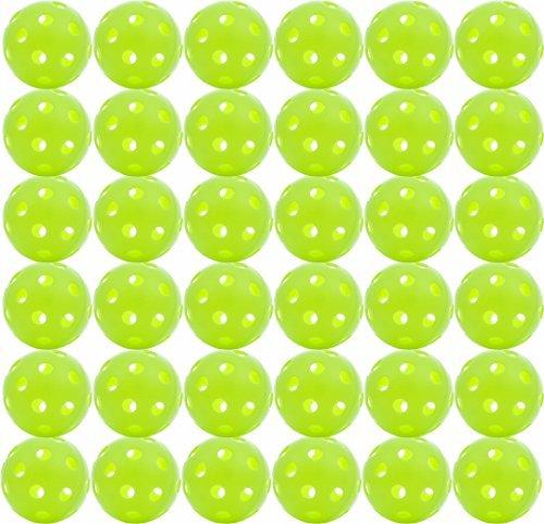 JUGS SPORTS Pickleballs - Jugs Lime Green Indoor Balls - 36 Pack