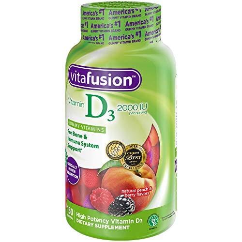 Vitafusion Vitamin D3 Gummy Vitamins, 150 ct
