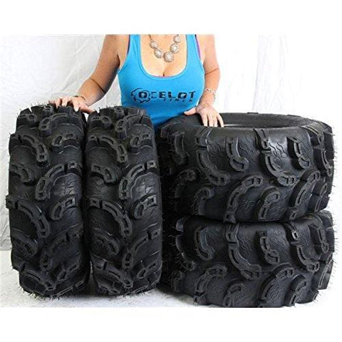 OCELOT ATV 26X9-12 & 26X12-12 ULTRA DEEP MUD P375 TIRES (4 PACK)