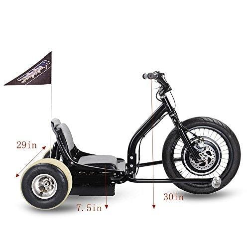 SAY YEAH Electric Drift Go Car 500W 48V Trike Single Rider Funny Toys E Scooter 3 Wheel Crazy Car Flashrider 360 Boys Girls