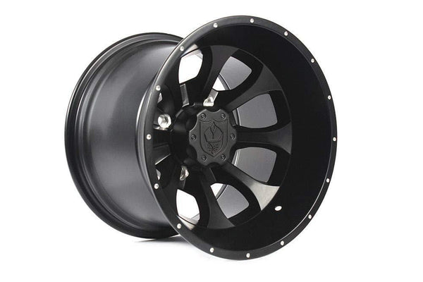 Pro Armor CA1410KNBL 14" Knight UTV Wheel Rim, 14x10 Matte Black, 4x137 Lug Pattern, for Can-Am Maverick Max X3