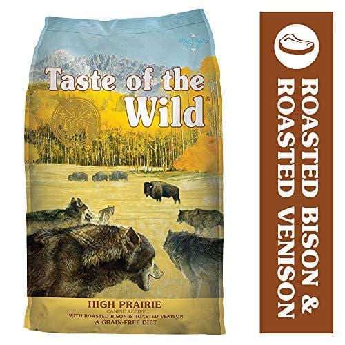 Taste of the Wild Grain Free High Protein Real Meat Recipe High Prairie Premium Dry Dog Food, 28 lb
