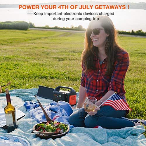 Jackery Portable Power Station Explorer 240, 240Wh Emergency Backup Lithium Battery, 110V/200W Pure Sinewave AC Outlet, Solar Generator for Outdoors Camping Travel Fishing Hunting