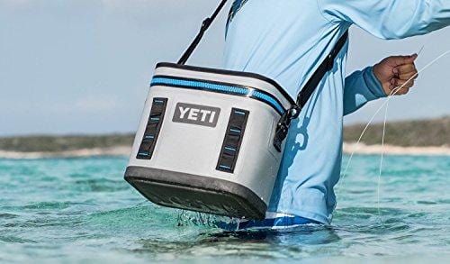 YETI Hopper Flip 8 Portable Cooler, Fog Gray/Tahoe Blue