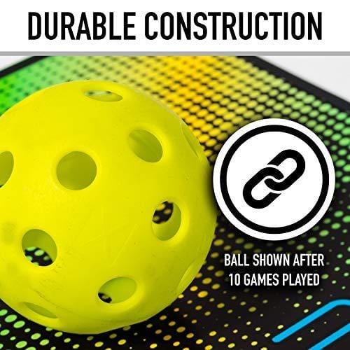 Franklin Sports X-26 Pickleballs - Indoor - 3 Pack - USAPA Approved - Optic