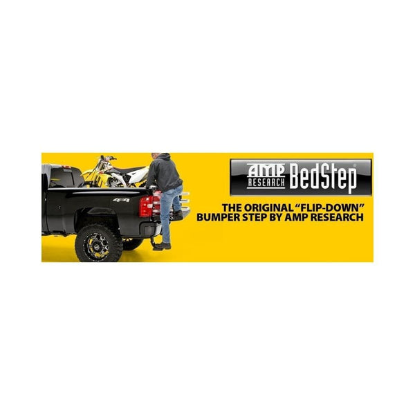 AMP Research 75313-01A Black Bumper Step (BedStep Flip Down)