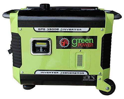 Green-Power America GPG3500iE 3500W Inverter Generator, Green/Black
