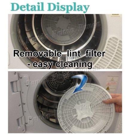 Panda 2.65 cu.ft Compact Laundry Dryer, White