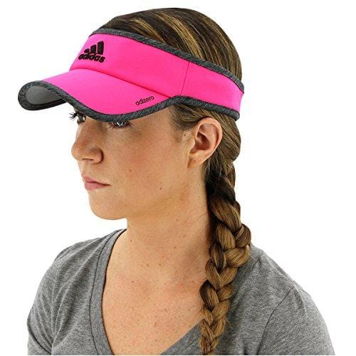 adidas Women's Adizero Ii Visor, Shock Pink/Dark Grey Heather/Black, One Size