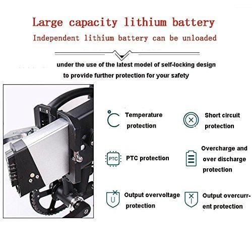 ENGWE PLID-1 Beach Fat Tire Electric Bike – Foldable 20-inch Wheels Off-Road eBike with Power Assist, Rear Shelf and Shimano 6-Speed Gear Shifts
