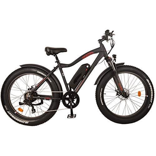 DJ Fat Bike 750W 48V 13Ah Power Electric Bicycle, UL 2849, Matte Black, LED Bike Light, Suspension Fork and Shimano Gear, - Ultra Pickleball