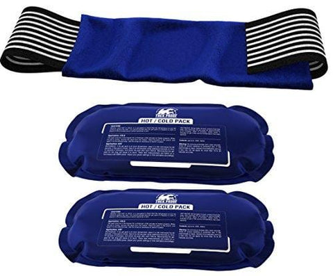 Ice Pack (2-Piece Set) – Reusable Hot and Cold Therapy Gel Wrap Support Injury Recovery, Alleviate Joint and Muscle Pain – Rotator Cuff, Knees, Back & More