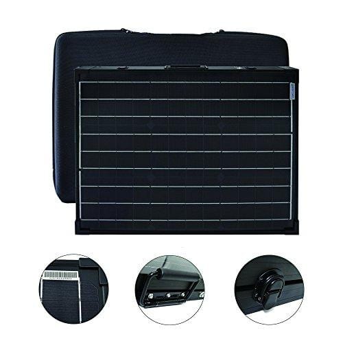 ACOPOWER 100W Portable Solar Panel Kit, Waterproof 20A Charge Controller for Both 12V Battery and Generator ...