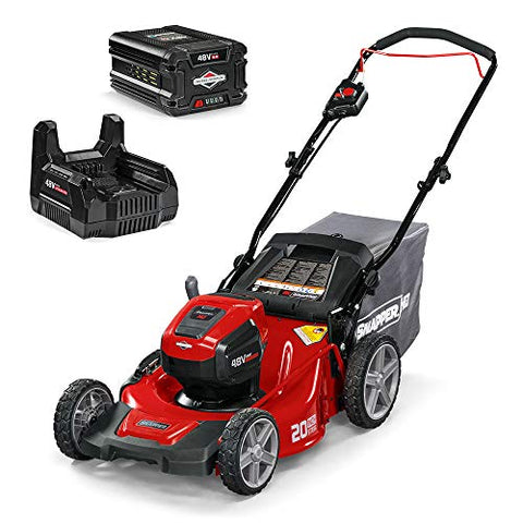 Snapper HD 48V MAX Cordless Electric 20-Inch Lawn Mower Kit with (1) 5.0 Battery and (1) Rapid Charger