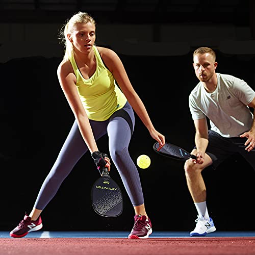 Franklin Sports - Wooden Pickleball Paddle 4 Player Paddle and Ball Set- USA Pickleball (USAPA) Approved