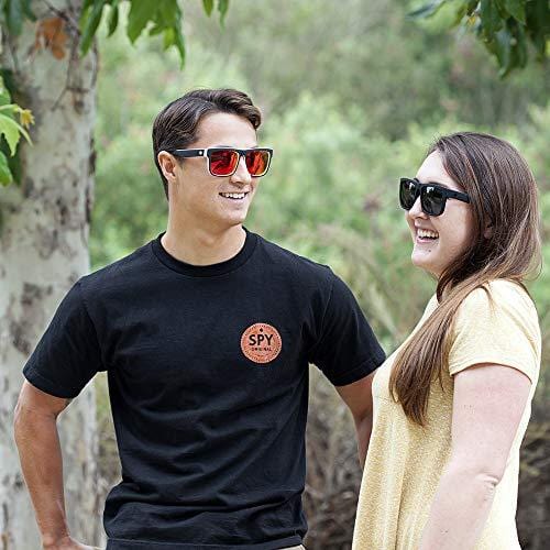 Spy Optic Discord Square, Soft Matte Black/Happy Gray/Green, 57 mm