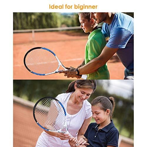 Fostoy Junior Tennis Racket, Tennis Racquet Kids Racket with Storage Bag Perfect for Boys&Girls Sports Training 21.6 inch (Blue)