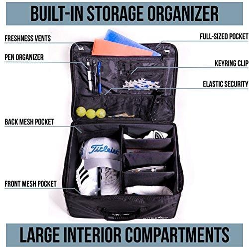 Athletico Golf Trunk Organizer Storage - Car Golf Locker to Store Golf Accessories | Collapsible When Not in Use [product _type] Athletico - Ultra Pickleball - The Pickleball Paddle MegaStore