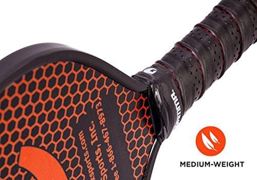 ONIX Graphite Z5 Pickleball Paddle (Graphite Carbon Fiber Face with Rough Texture Surface, Cushion Comfort Grip and Nomex Honeycomb Core for Touch, Control, and Power)