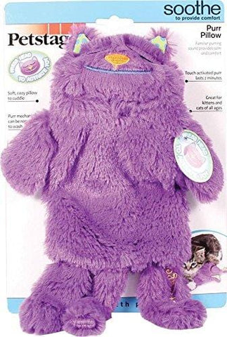 Purr Pillow Soothing Plush Toy for Cats, Purr Pillow Comforting Cat Toy by Petstages