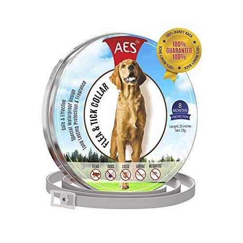 Flea and Tick Collar for dogs - Prevention Essential Oil for Pets / Control 8 month protection feature