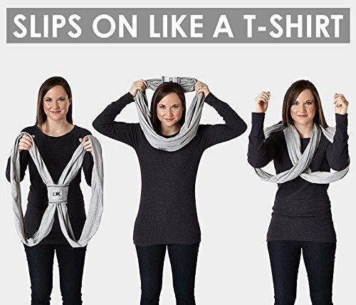 Baby K’tan Print Baby Wrap Carrier, Infant and Child Sling - Simple Wrap Holder for Babywearing - No Rings or Buckles - Carry Newborn up to 35 lbs, Sweetheart, M (W Dress 10-14 / M Jacket 39-42)