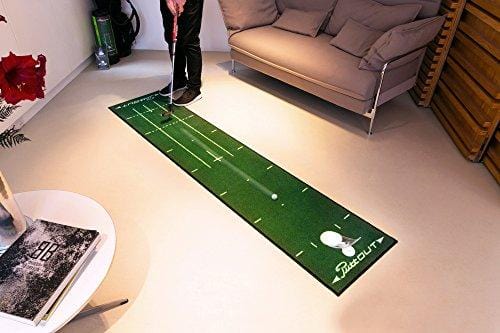 PuttOut Pro Golf Putting Mat - Perfect Your Putting (7.87-feet x 1.64-feet) (Green)