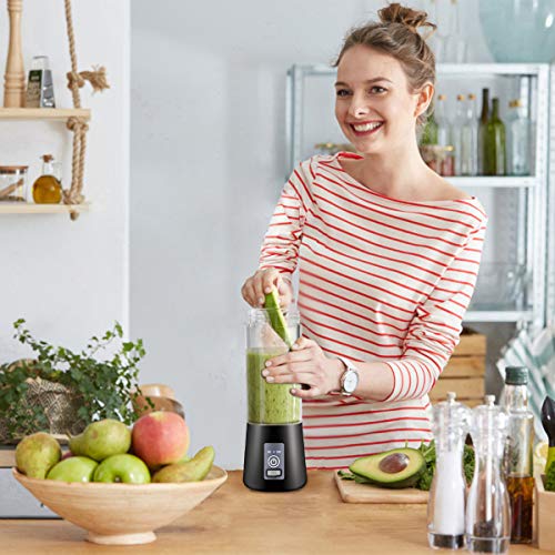 Portable Blender, Mini Mixer for smoothies and shakes, Kitchen tools,Fruit Mixing Machine with USB Rechargeable Batteries